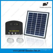 4W Solar Panel Solar System with 2 Lights Mobile Phone Charger